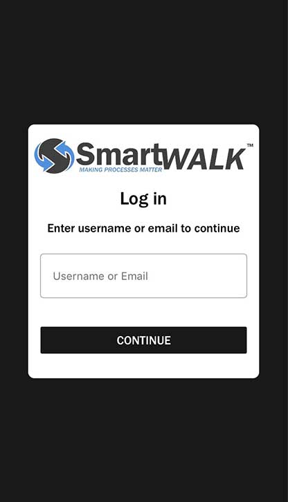 SmartWALK® App Login